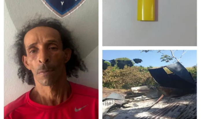 Policía apresa hombre acusado de incendiar vivienda de su madre en Altamira, Puerto Plata