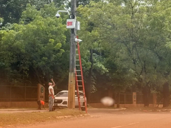 Instalan cámaras de videovigilancia del Sistema 911 en el Parque Mirador Norte