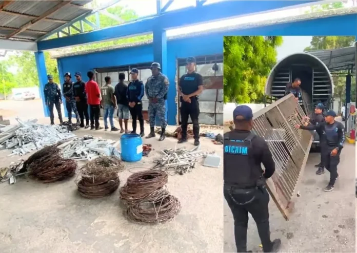 Policía desmantela centros de acopio vinculados a compra de metales robados en Barahona