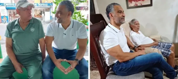 Ángel Danilo Mesa Almonte y Luis Alberto Tejeda realizan visitas solidarias a destacadas personalidades de Los Mina