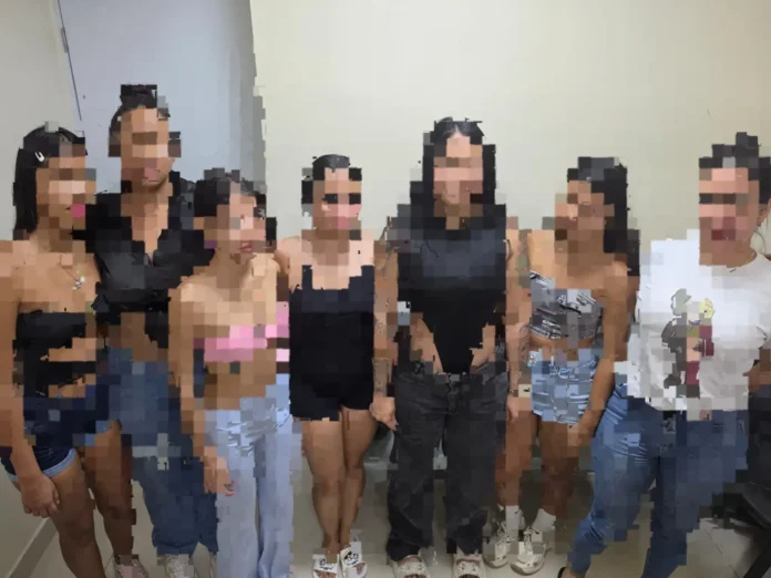 Policía rescata siete ciudadanas colombianas víctimas de presunta red de trata de personas en el DN